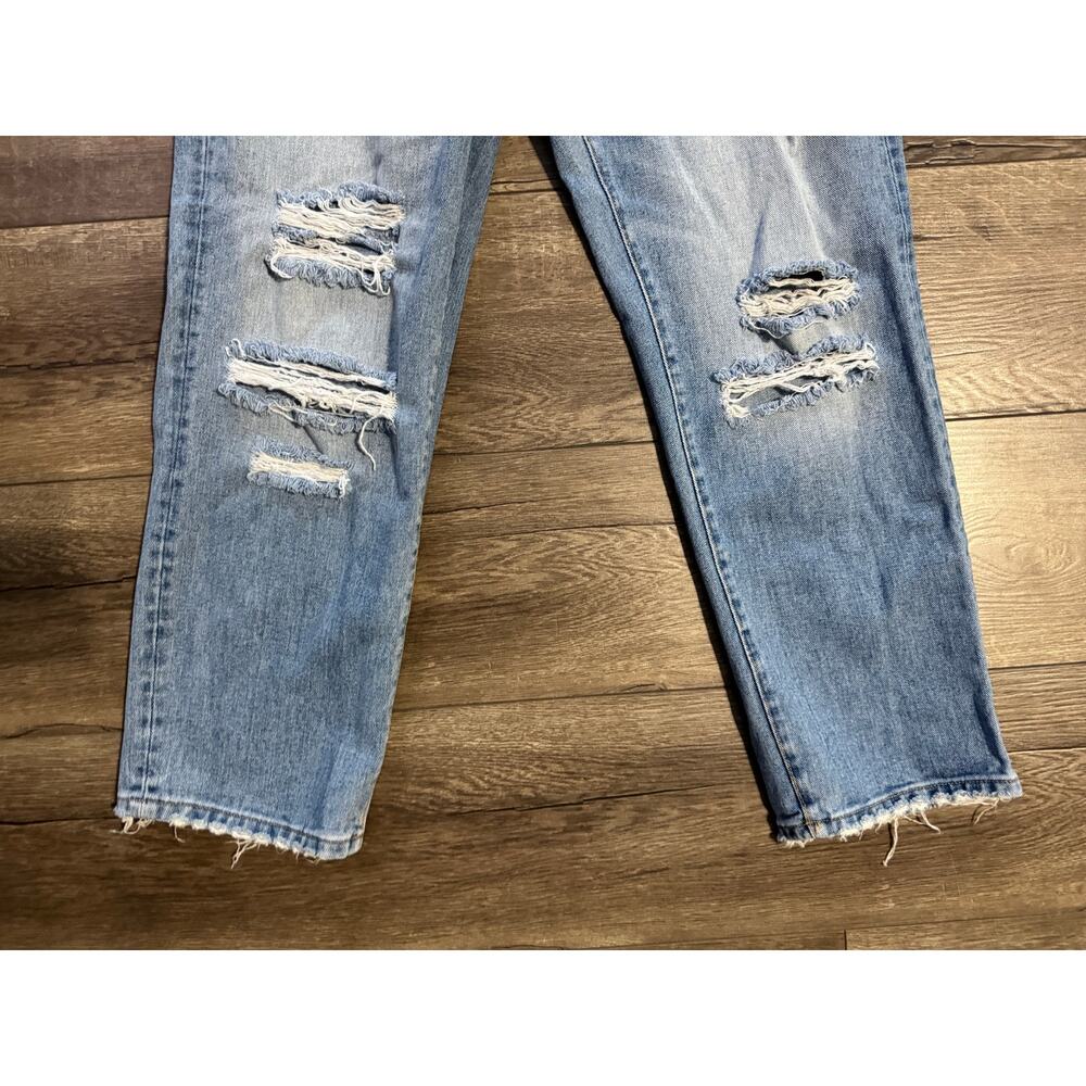 Vervet by Flying Monkey Super High Rise Distressed Crop Straight‎ Jeans Size 28 - Picture 4 of 7